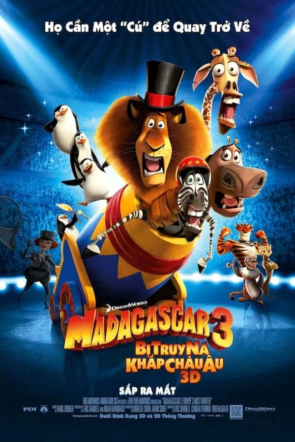 Madagascar 3: Thần Tượng Châu Âu - SubNhanh